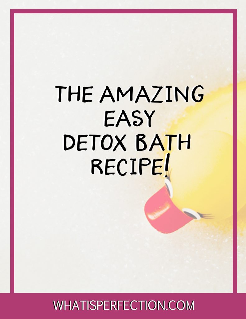 detox bath recipe what is perfection