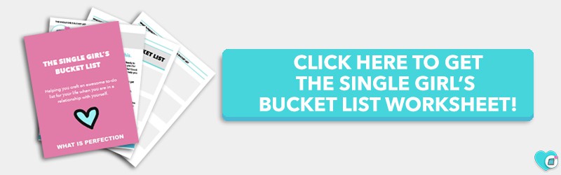Single Girls Bucket List Promo Button